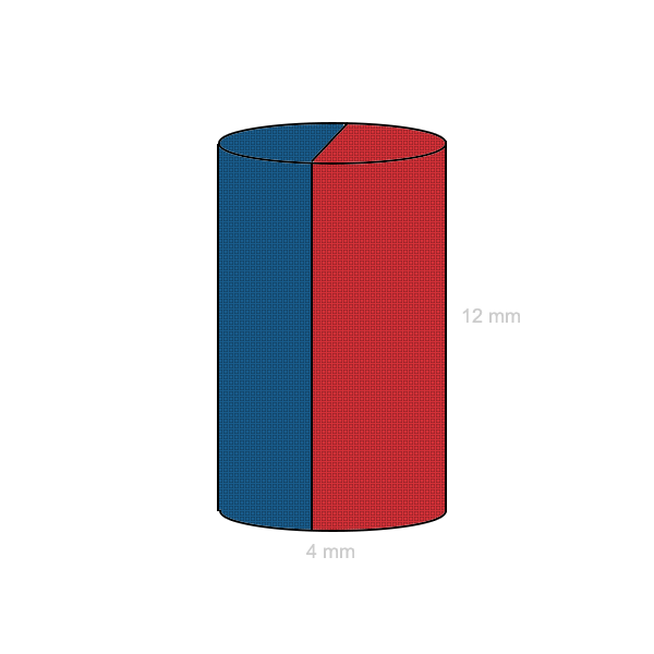 Magnet neodim cilindru 04 x 12 mm C