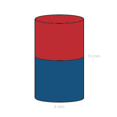 Magnet neodim cilindru 04 x 13 mm C