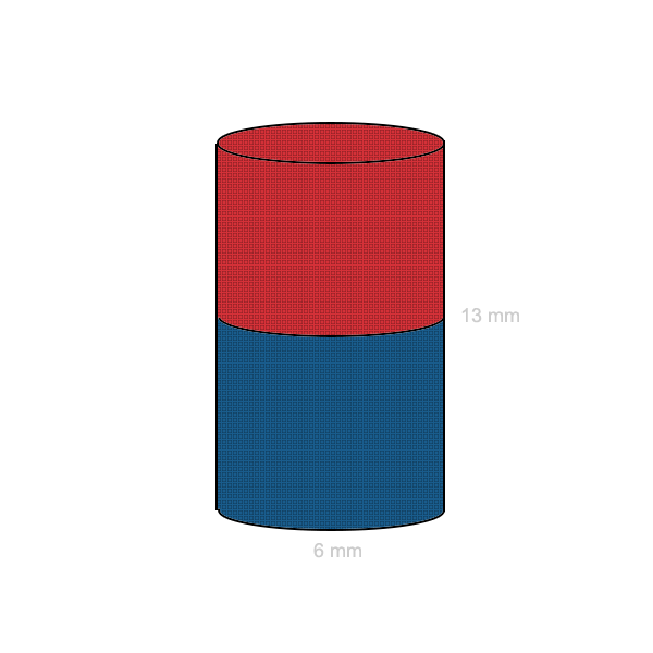 Magnet neodim cilindru 06 x 13 mm C