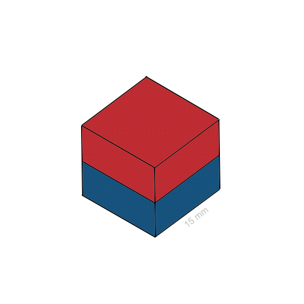 Неодимов магнит куб 15 мм C