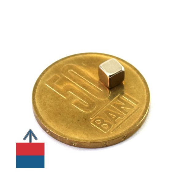 Magnet neodim cub 4 mm 4