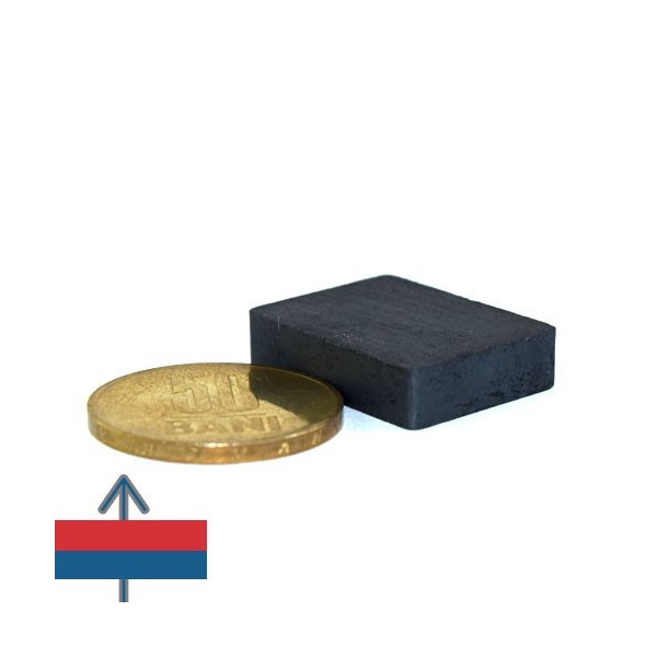 Magnet ferita bloc 25 x 19 x 06 mm 2