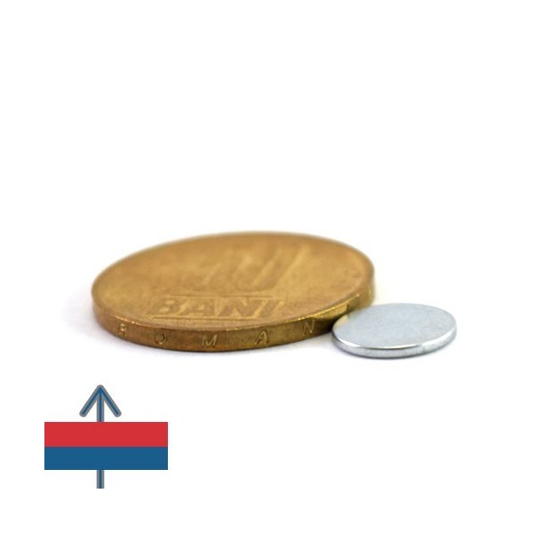 Неодимов магнит диск 10 x 1 мм 12