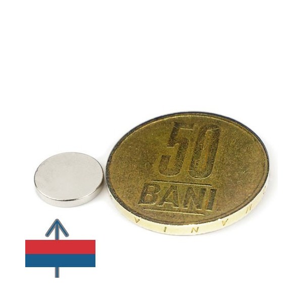 Неодимов магнит диск 10 x 1.5 мм 1