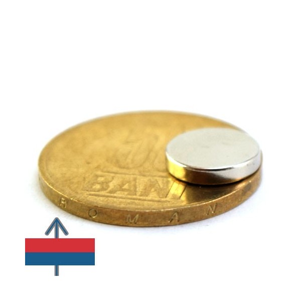 Неодимов магнит диск 10 x 0.2 мм C