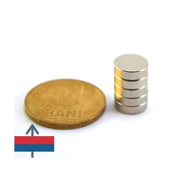 Неодимов магнит диск 10 x 0.3 мм 7