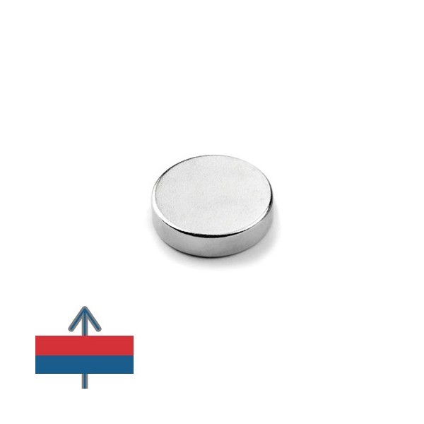 Magnet neodim disc 12 x 04 mm  cu magnetizare